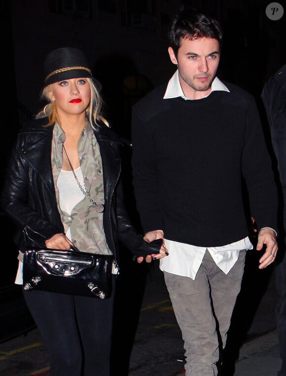 Christina Aguilera et son amoureux Matt Rutler s'accordent une soirée en amoureux à New York en mars 2011