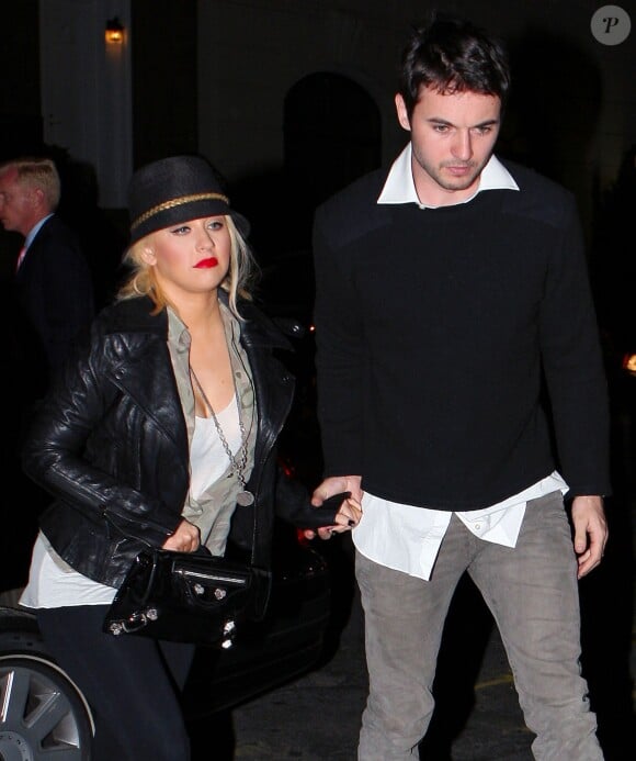 Christina Aguilera et son amoureux Matt Rutler s'accordent une soirée en amoureux à New York en mars 2011