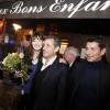 Exclusif Nicolas Sarkozy et sa femme Carla Bruni sont allés dîner au restaurant "Aux Bons Enfants" à Cannes pour fêter la Saint Valentin, après le concert de Carla Bruni au palais des festivals à Cannes. Le duo a été abordé par de nombreux badauds