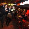 Exclusif Nicolas Sarkozy et sa femme Carla Bruni sont allés dîner au restaurant "Aux Bons Enfants" à Cannes pour fêter la Saint Valentin, après le concert de Carla Bruni au palais des festivals à Cannes. Le couple était accompagné du président du conseil général des Alpes-Maritimes Éric Ciotti et du député David Lisnard. Le 14 février 2014