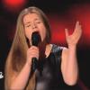 Jacynthe Verronneau dans The Voice 3 sur TF1, le 15 février 2014.