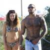 Kelly Brook et son petit ami David McIntosh à Miami, le 2 février 2014.