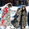 Kim, Kourtney et Khloé Kardashian font du shopping à New York, le 17 février 2014.