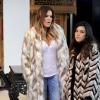 Les soeurs Kardashian font du shopping à New York, le 17 février 2014.