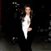 Kim Kardashian arrive à l'appartement de Kanye West. New York, le 17 février 2014.
