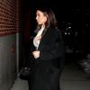 Kim Kardashian arrive à l'appartement de Kanye West. New York, le 17 février 2014.