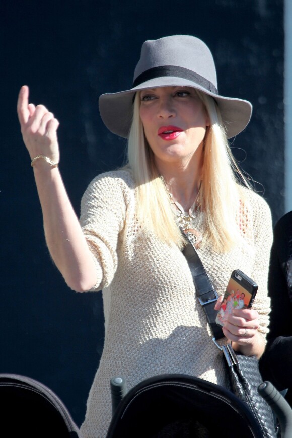 Tori Spelling à Los Angeles, le 19 janvier 2014.