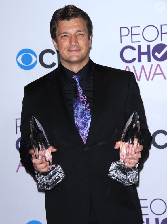 Nathan Fillion, aux People Choice Awards à Los Angeles le 9 janvier 2013.