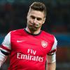 Olivier Giroud lors du match entre Arsenal et l'Olympique de Marseille à l'Emirates Stadium de Londres, le 26 novembre 2013