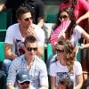 Olivier Giroud et son épouse Jennifer le 2 juin 2012 à Roland-Garros lors des Internationaux de France