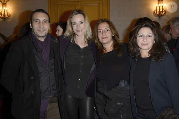 Zinedine Soualem, Géraldine Danon lors de la générale de la pièce "Edith S." au théâtre Déjazet à Paris le 03 février 2014