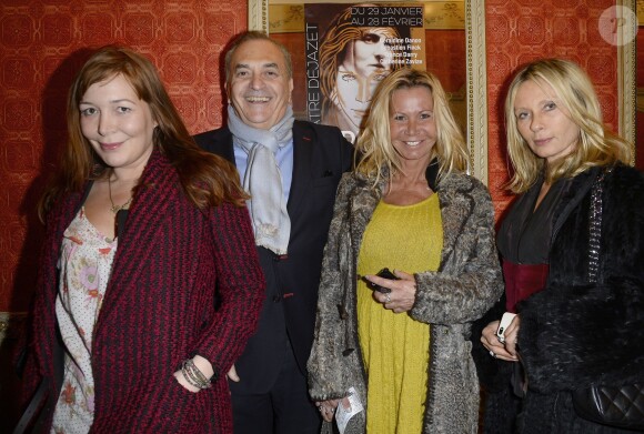 Elise Depardieu, Fiona Gélin lors de la générale de la pièce "Edith S." au théâtre Déjazet à Paris le 03 février 2014