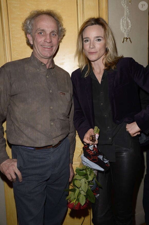 Philippe Monnet et Géraldine Danon lors de la générale de la pièce "Edith S." au théâtre Déjazet à Paris le 03 février 2014
