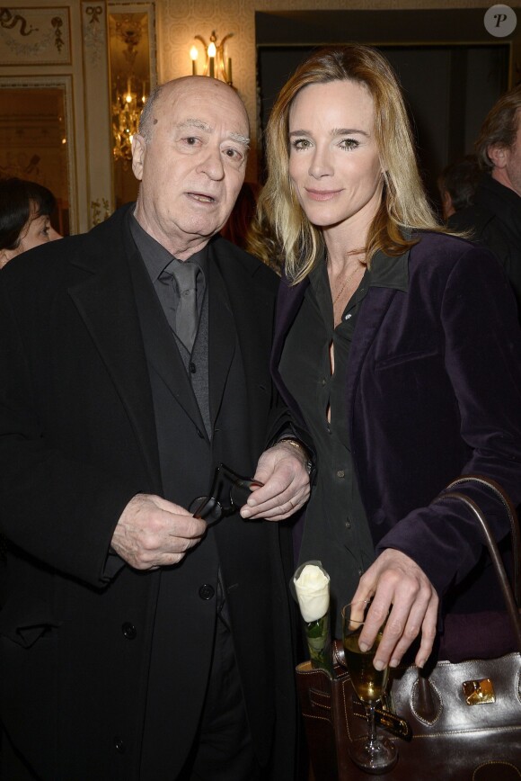 Georges Wolinski et Géraldine Danon lors de la générale de la pièce "Edith S." au théâtre Déjazet à Paris le 03 février 2014