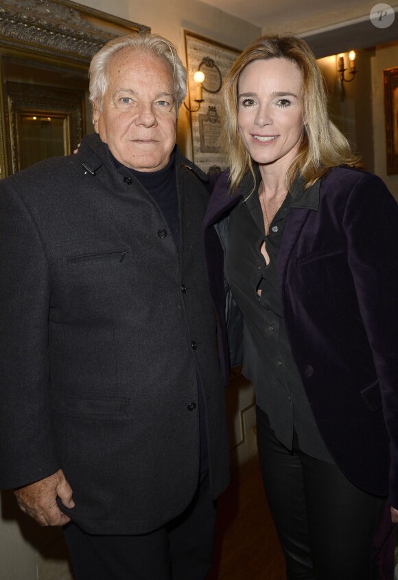 Massimo Gargia et Géraldine Danon lors de la générale de la pièce "Edith S." au théâtre Déjazet à Paris le 03 février 2014