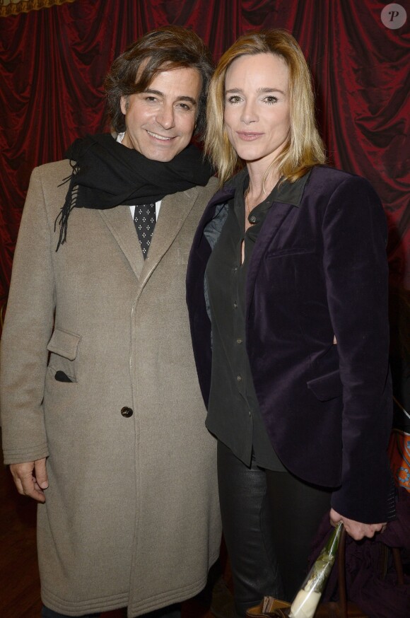 Alexandre Zouari et Géraldine Danon lors de la générale de la pièce "Edith S." au théâtre Déjazet à Paris le 03 février 2014