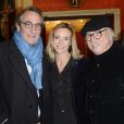 Philippe Lavil, Géraldine Danon et Jean Becker lors de la générale de la pièce "Edith S." au théâtre Déjazet à Paris le 03 février 2014