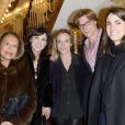 Jacqueline Veyssiere, Caroline Barclay, Géraldine Danon lors de la générale de la pièce "Edith S." au théâtre Déjazet à Paris le 03 février 2014