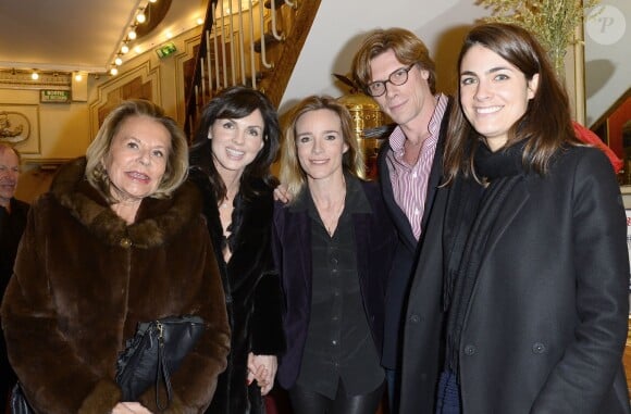 Jacqueline Veyssiere, Caroline Barclay, Géraldine Danon lors de la générale de la pièce "Edith S." au théâtre Déjazet à Paris le 03 février 2014