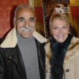 Mansour Bahrami et sa femme Véronique lors de la générale de la pièce "Edith S." au théâtre Déjazet à Paris le 03 février 2014