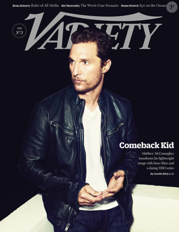 Matthew McConaughey en couverture de Variety.