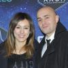 Marie-Ange Casalta et son mari Romuald Boulanger aux 30 ans de Axe, à Paris le 10 janvier 2013.