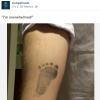 Chris O'Neill s'est fait ''tatouer'' l'empreinte du pied de sa fille, dont la princesse Madeleine de Suède a accouché le 20 février 2014 à New York.