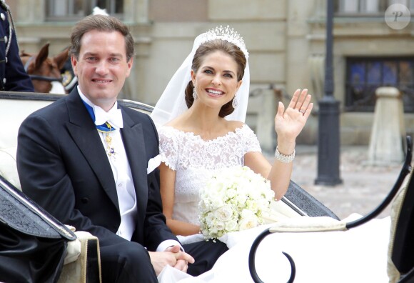 Image du mariage de la princesse Madeleine de Suède et de Christopher O'Neill, le 8 juin 2013 à Stockholm