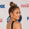 Jennifer Lopez à la soirée en l'honneur des 13 candidats d'American Idol à West Hollywood, Los Angeles, le 20 février 2014.