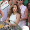 Jennifer Lopez à Miami sur le tournage du tube pour la coupe du monde football, le 11 février 2014.