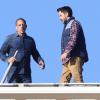 Exclusif - JoeyStarr en tournage avec Manu Payet de 36 Heures à tuer de Tristan Aurouet, le 11 février 2014 à Cannes.