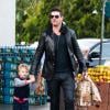 Robin Thicke et son fils Julian, vont faire des courses à West Hollywood, le 3 janvier 2014.