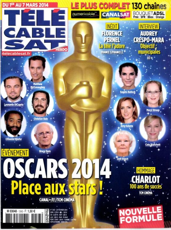 Magazine Télé Cable Sat Hebdo, du 1er au 7 mars 2014.