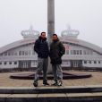 Valentin Lavillenie et son frère Renaud à Donetsk le 14 février 2014