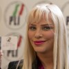 Ilona Staller dit La Cicciolina en conférence de presse à Rome, le 11 avril 2013.