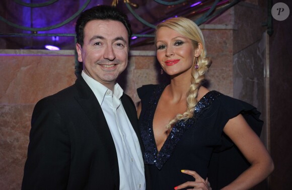 Gérald Dahan et Tatiana Laurens-Delarue lors de la soirée "The Best Awards 2013" aux Salons Hoche à Paris, le 16 décembre 2013