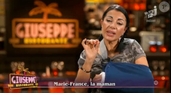 Marie-France dans Giuseppe Ristorante, une histoire de famille sur NRJ 12 le jeudi 27 février 2014