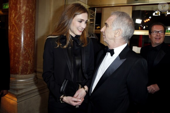 Alain Terzian et Julie Gayet lors de la cérémonie des César le 28 février 2014