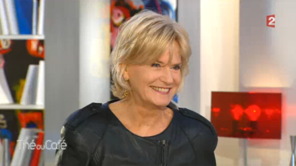 Catherine Ceylac sur le plateau de Thé ou Café, sur France 2, le samedi 1er mars 2014.