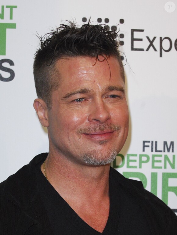 Brad Pitt honoré d'un prix lors des Film Independent Spirits Awards à Los Angeles le 1er mars 2014.