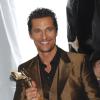 Matthew McConaughey honoré d'un prix lors des Film Independent Spirits Awards à Los Angeles le 1er mars 2014.