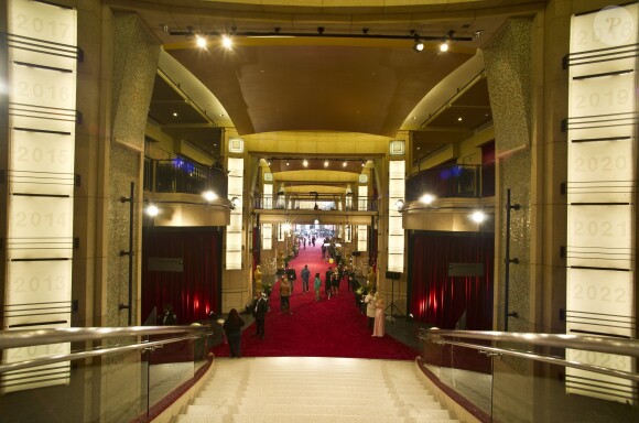 Vue du Dolby Theatre à Los Angeles où se déroulent les Oscars le 2 mars 2014