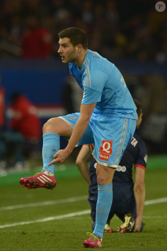 André-Pierre Gignac au Parc des Princes à Paris, le 2 mars 2014.