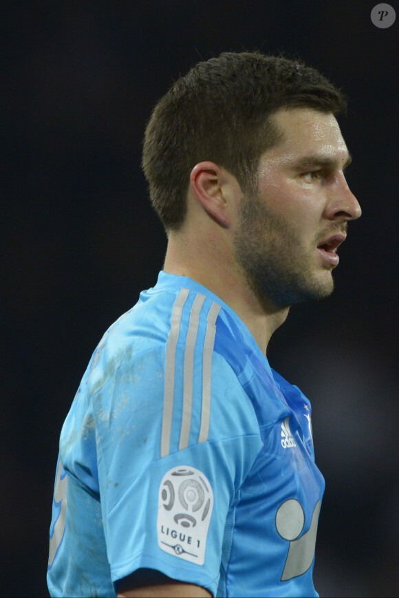 André-Pierre Gignac au Parc des Princes à Paris, le 2 mars 2014.