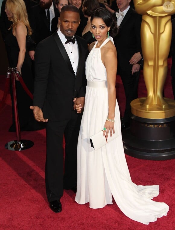 Jamie Foxx et sa fille Corinne Bishop lors de la 86e cérémonie des Oscars, Los Angeles, le 2 mars.