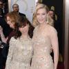 Sally Hawkins et Cate Blanchett sur le tapis rouge des Oscars le 2 mars 2014