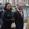 Kgalema Motlanthe et sa femme Mapula Motlanthe à l'abbaye de Westminster le 3 mars 2014 pour une cérémonie à la mémoire de Nelson Mandela.