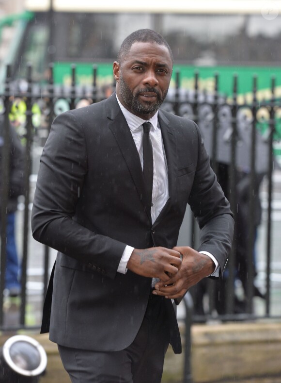 Idris Elba à l'abbaye de Westminster le 3 mars 2014 pour une cérémonie à la mémoire de Nelson Mandela.
