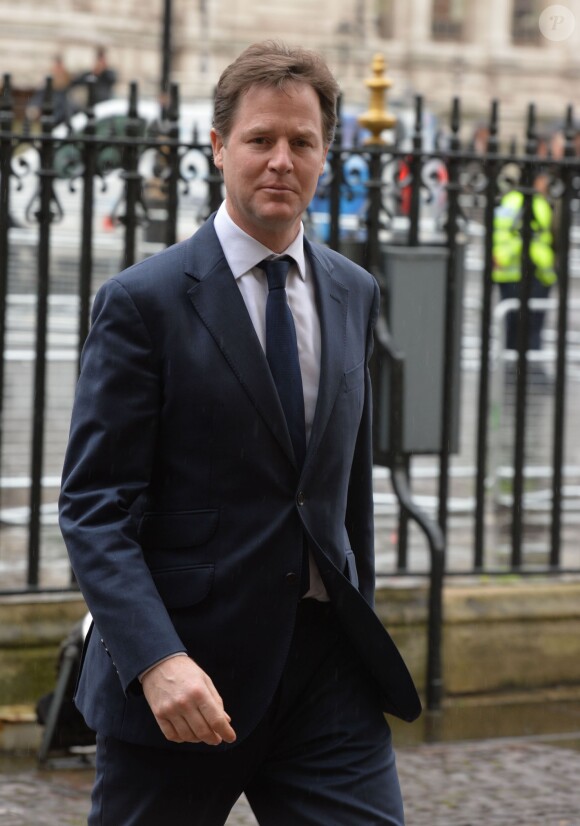 Nick Clegg à l'abbaye de Westminster le 3 mars 2014 pour une cérémonie à la mémoire de Nelson Mandela.