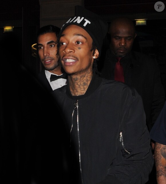 Wiz Khalifa a assisté au 11e anniversaire de Eleven Paris à la Gaité Lyrique à Paris, le 4 mars 2014.